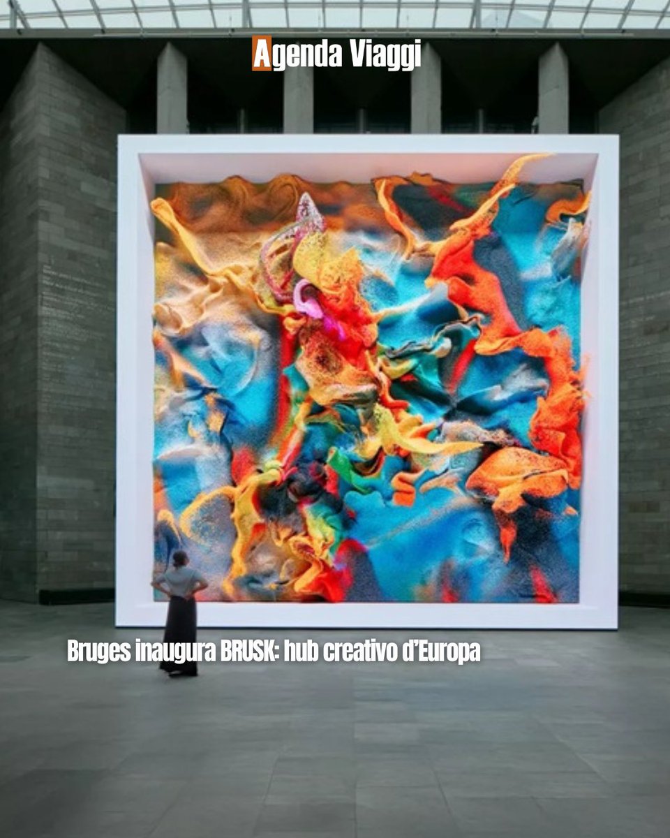 Agendaviaggi's tweet image. Bruges inaugura BRUSK: hub creativo d’Europa
#Bruges #VisitFlanders #BruskBruges #AgendaViaggi #FlandersHeritage #Mostre2026
agendaviaggi.com/bruges-inaugur…
©Refik, Anadol, Quantum Memories
