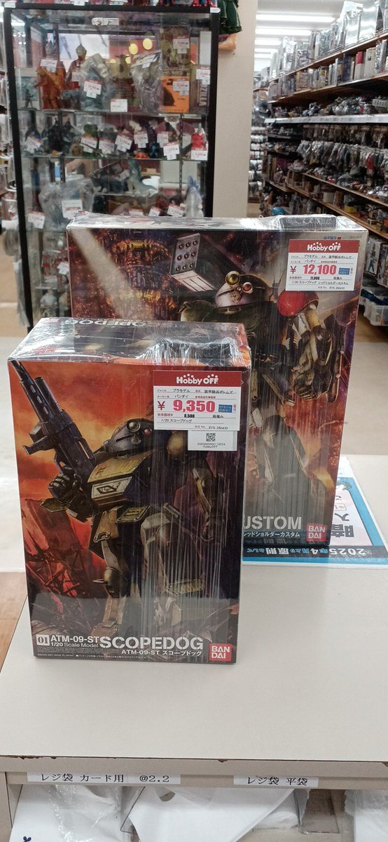1/20スコープドック入荷致しました! プラモデル続々入荷中です