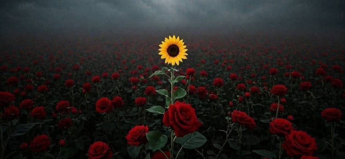 جہاں سب گلاب بننے کی کوشش میں ہوں، وہاں تم وہ سورج مکھی بنو جو صرف روشنی کی تلاش میں رہتا ہے۔

🌗
#رونق_شاعری
