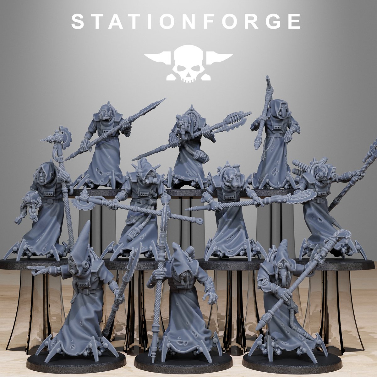 station_forge's tweet image. Old age is a luxury in the wasteland. 
Meet the Scavenger Elders. These veterans have seen it all and survived every horror the ruins could throw at them. 
myminifactory.com/object/3d-prin…
#miniature #3d #ttrpg #wargaming #fantasy #art