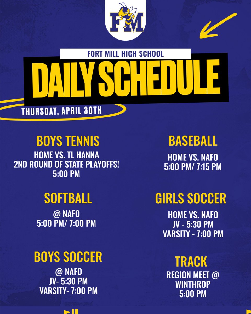 FMYellowJackets's tweet image. #WeAreFortMill #GoJackets