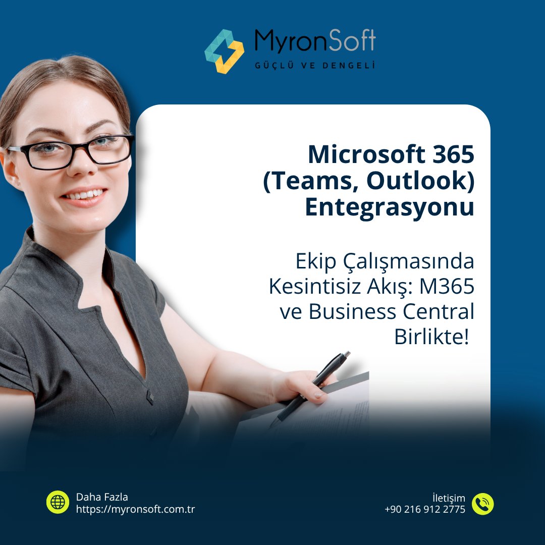 myronsoft's tweet photo. Ekiplerinizin iletişim ve operasyon gücünü tek bir merkezde birleştirmek için MyronSoft'a gelin.

https://t.co/HuxvKBbxNq 

#MicrosoftDynamics365 #BusinessCentral #MyronSoft #ERP #Copilot #PowerBI #YapayZeka #DijitalDönüşüm #BulutBilişim #İşYazılımları #FinansYönetimi https://t.co/KpeMD5D1IA