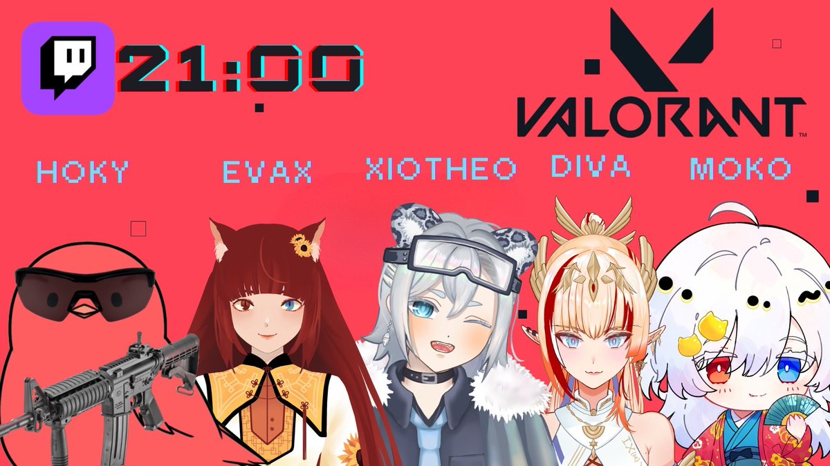 evax980814's tweet photo. See yall tonight
Let's play #valorant together!!
With @xiotheo_vtuber @shiroimokoen @torimanhoky @Diva_Seraph
#valorantstream #streamer #pngtuber #malaysian #擴散希望 #twitch #twitchstreamer https://t.co/gS2rkakMls