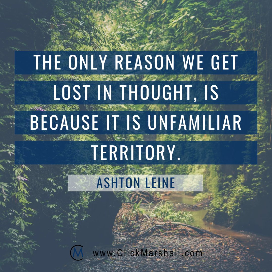 Getting lost in thought just means your mind is exploring unfamiliar territory.

Comment down below what’s been running through your mind lately!