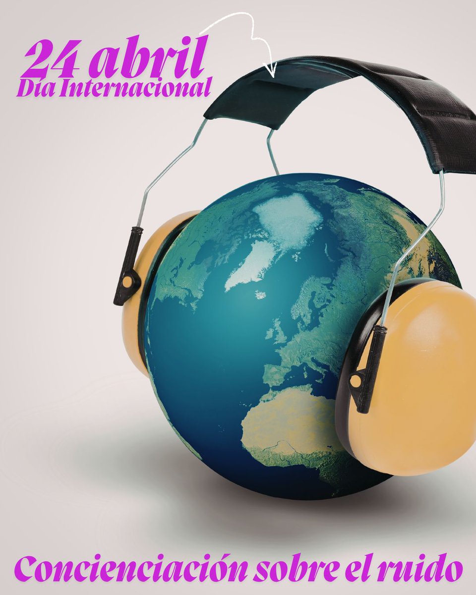 POI_CyL's tweet image. 24 de abril Día Internacional de la "Concienciación sobre el ruido".
Desde Poicyl queremos contribuir a la concienciación de este problema.
#DíaSinRuido#ContaminacionAcustica #SaludAuditiva #ConfortAcustico