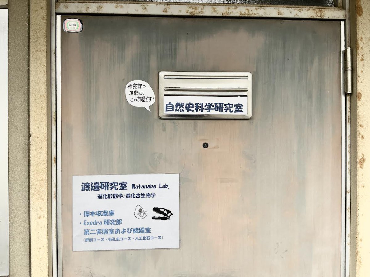 twatanabe_nh's tweet photo. Exedra研究部も人数が増え、2階の一部屋がまるごと実験室&収蔵庫に整備されました。ありがたいことに研究室名も涙!
まだまだ整理整頓中ですが、ここで新しいプロジェクトが始まります!
#DIYmuseum #手作り科学館Exedra #研究部 https://t.co/XGvFzgO9pZ