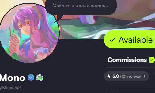 Mono | VGEN COMMS OPEN tweet media