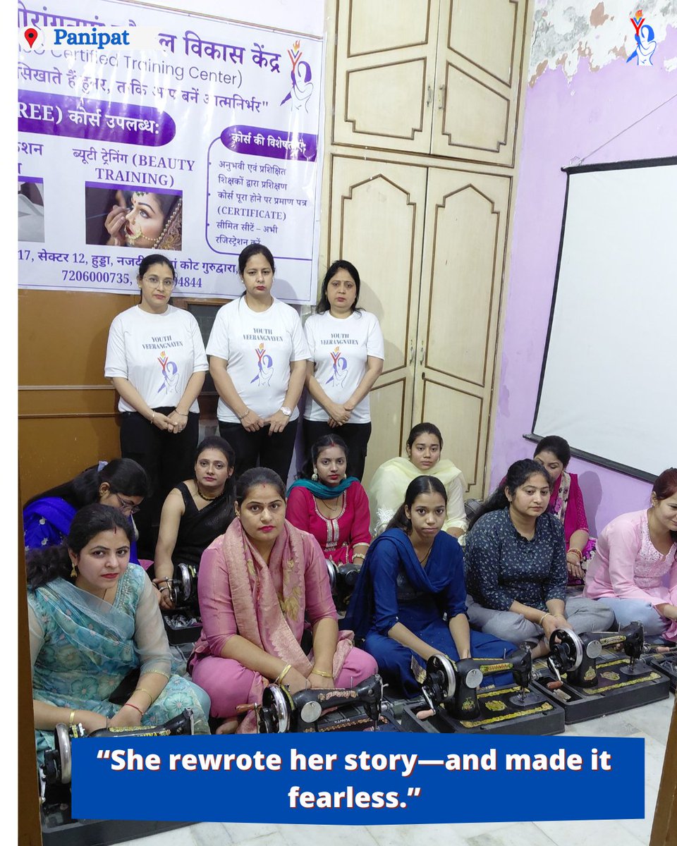 Yveerangnayen's tweet photo. New Batches Started in Panipat 
Free Stitching  &amp; Beauty Training
Admissions Open 
Limited seats – Register now
Start learning. Start earning.
#Panipat #FreeCourses #SkillTraining
#womenempowerment #YouthVeerangnayen
#StitchingClasses #beautyclasses https://t.co/j1YHeFdKy4