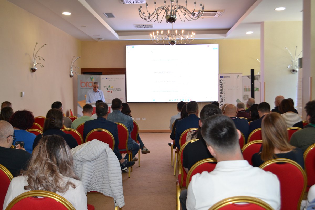 SwgRrd's tweet photo. SWG contributes to advancing rural dialogue at the 4th Balkan Rural Parliament 🌱 A key highlight was leading thematic work on generational renewal in rural areas, in collaboration with the APD SEE project. Strengthening the future of rural communities! #apd_see https://t.co/VZX8Lt6Gin