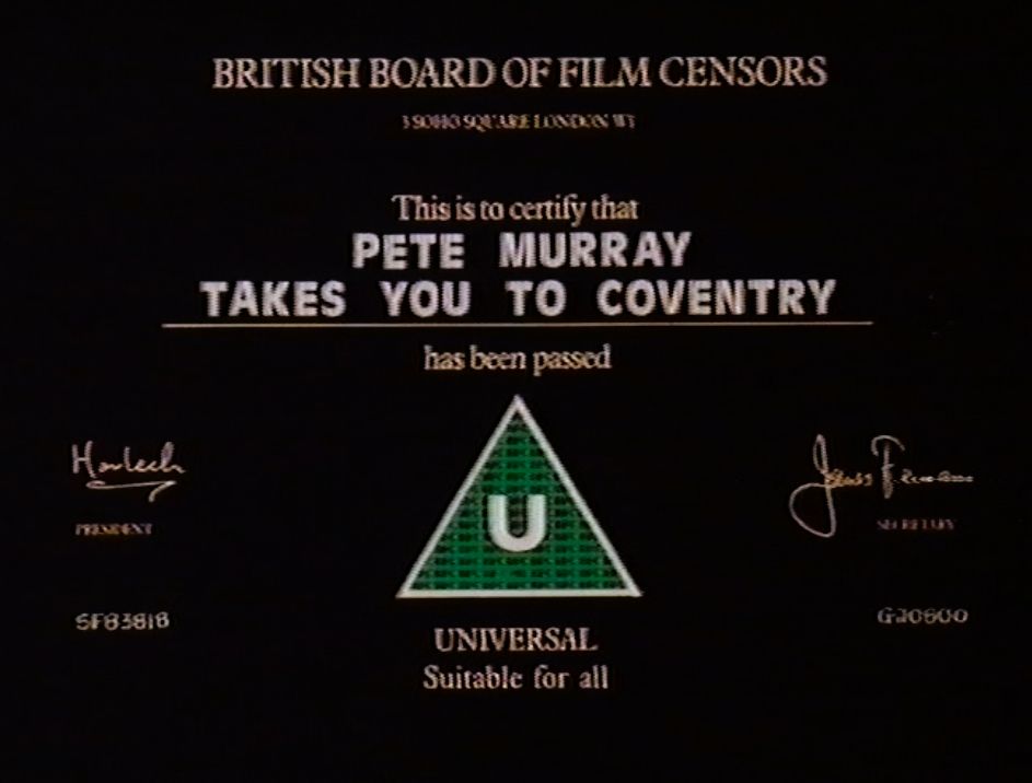 TalkingPicsTV's tweet image. Let's take a trip through the historic city of #Coventry
Premiere: PETE MURRAY TAKES YOU TO COVENTRY (1983) 12:35pm narrated by #PeteMurray on #TPTV