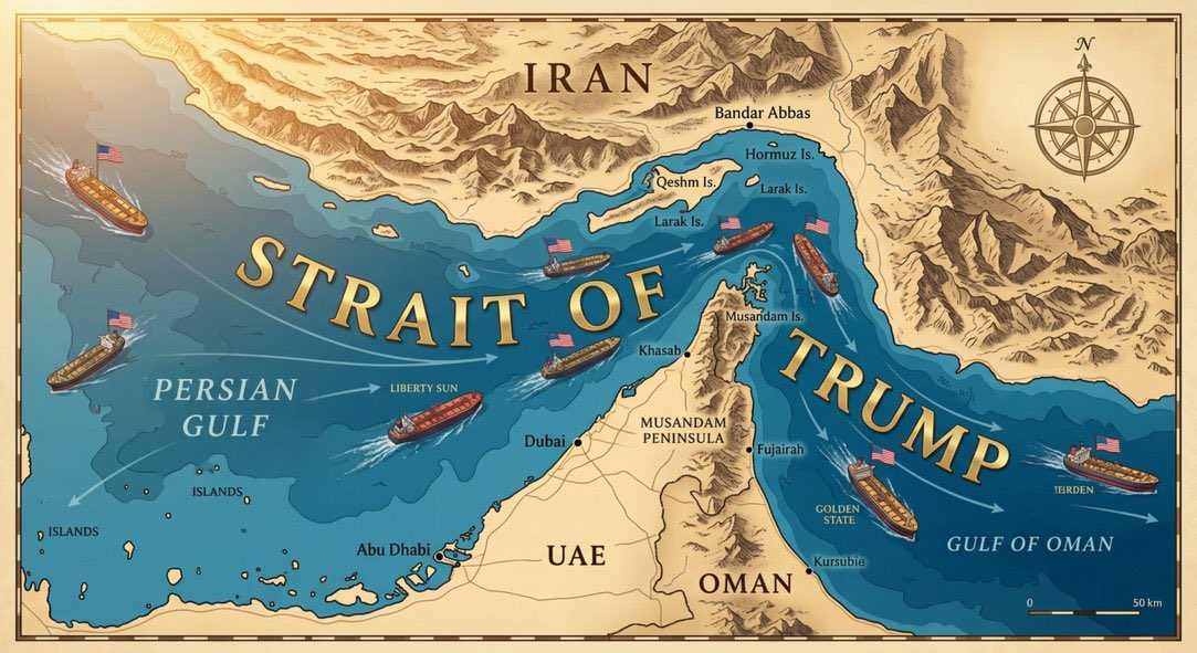 ikhalid26's tweet photo. “Strait of trump”to make #USOIL wartime high, then soon “Strait of Hormuz” to make the USOIL trade back to their original price💭🤔. https://t.co/BlNpWK51iD