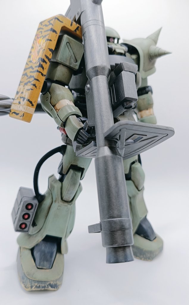 ガンプラ MGザクⅡF2「猛虎」完成しました！ ジャンクで購入した連邦