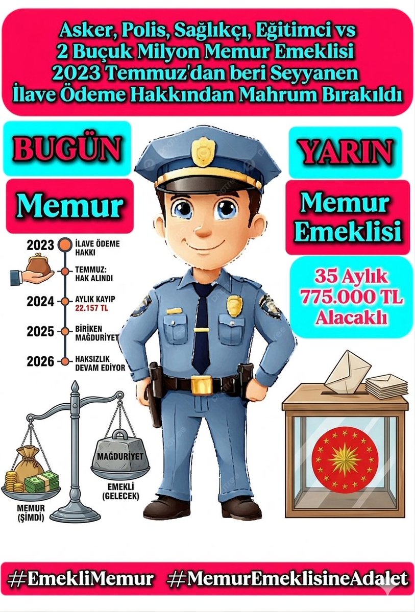 Memur Emeklileri Platformu 🇹🇷Ⓜ️☪️🇹🇷 tweet media