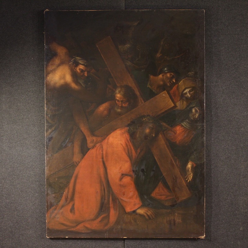 ParinoAntichita's tweet image. 5000€ Antique Italian painting The Way of the Cross from the 17th century - cod 01194 parino.it/en/product/ant… #FORSALE #antiques #antiquariato #antiquario #interiordesign #antiqueshop #designinterior #arredamento #painting #art #classicalart #oldmasters #antichità #religious