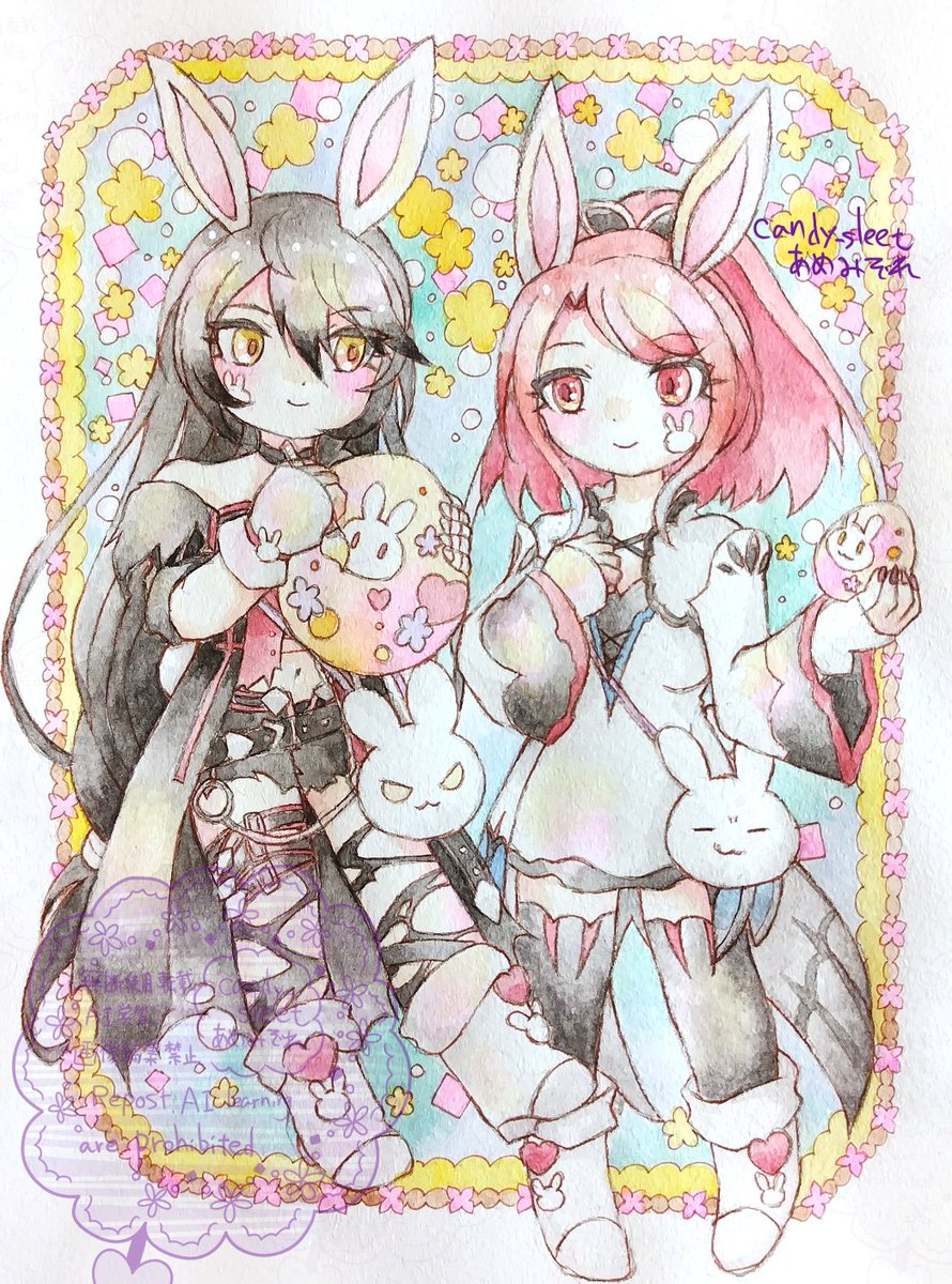 candy_sleet's tweet photo. 今月はいつもの水彩絵に加えてデジタルで漫画も描いたよ〜
#今月描いた絵を晒そう https://t.co/PWijOtYoME