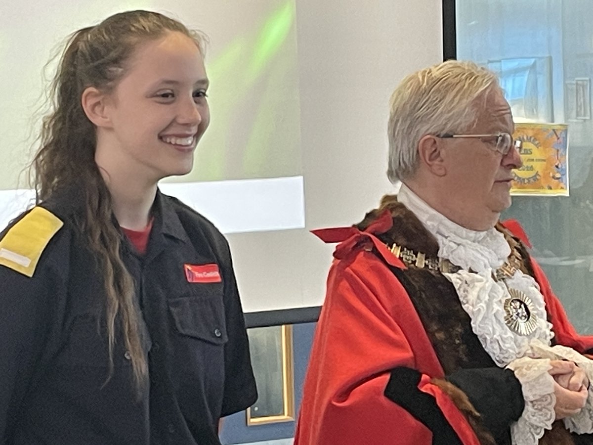 EastBarnetSch's tweet image. What a thrilling morning! We were delighted to welcome The Worshipful Mayor of the London Borough of Barnet, @mayorofbarnet, to assembly to celebrate one of our students being named the Mayor’s chosen Cadet for the year. We are so proud of you, Evelyn! 👏

#barnet #studentsuccess