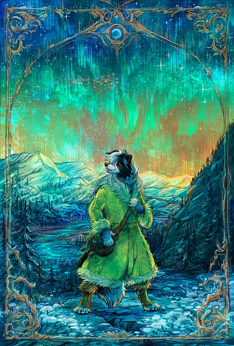 Taski_Guru's tweet image. Hello! #portfolioday 
I'm Elena or better known as Taski-Guru, and I do animalistic/anthro arts and fantasy illustrations~ 
🍃🦌🌿✨🍂🌱💞
#anthro #furry #furryart #dnd