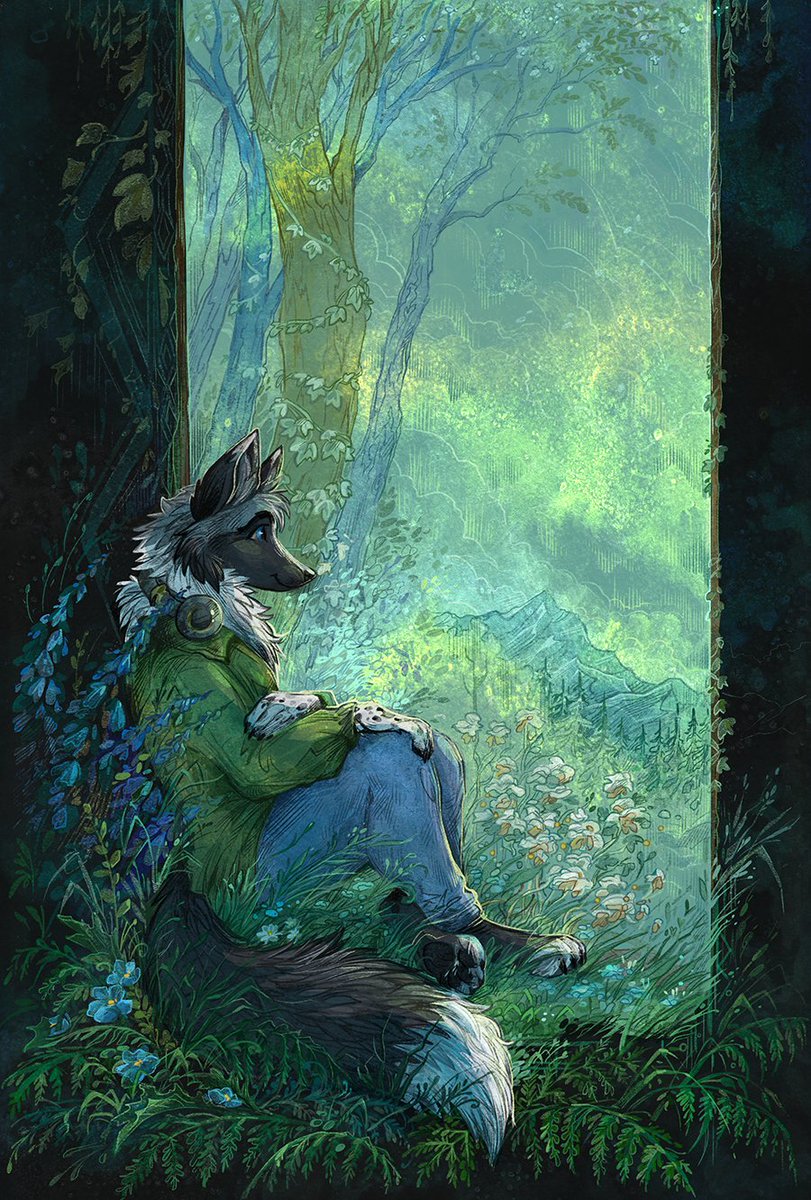 Taski_Guru's tweet image. Hello! #portfolioday 
I'm Elena or better known as Taski-Guru, and I do animalistic/anthro arts and fantasy illustrations~ 
🍃🦌🌿✨🍂🌱💞
#anthro #furry #furryart #dnd