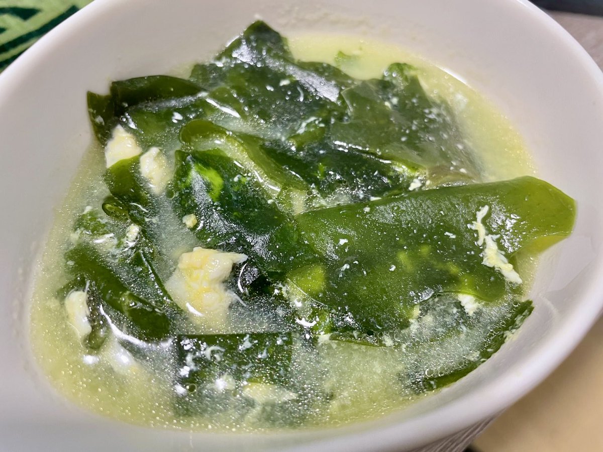 卵スープを作ってもらった

#なこディナー
