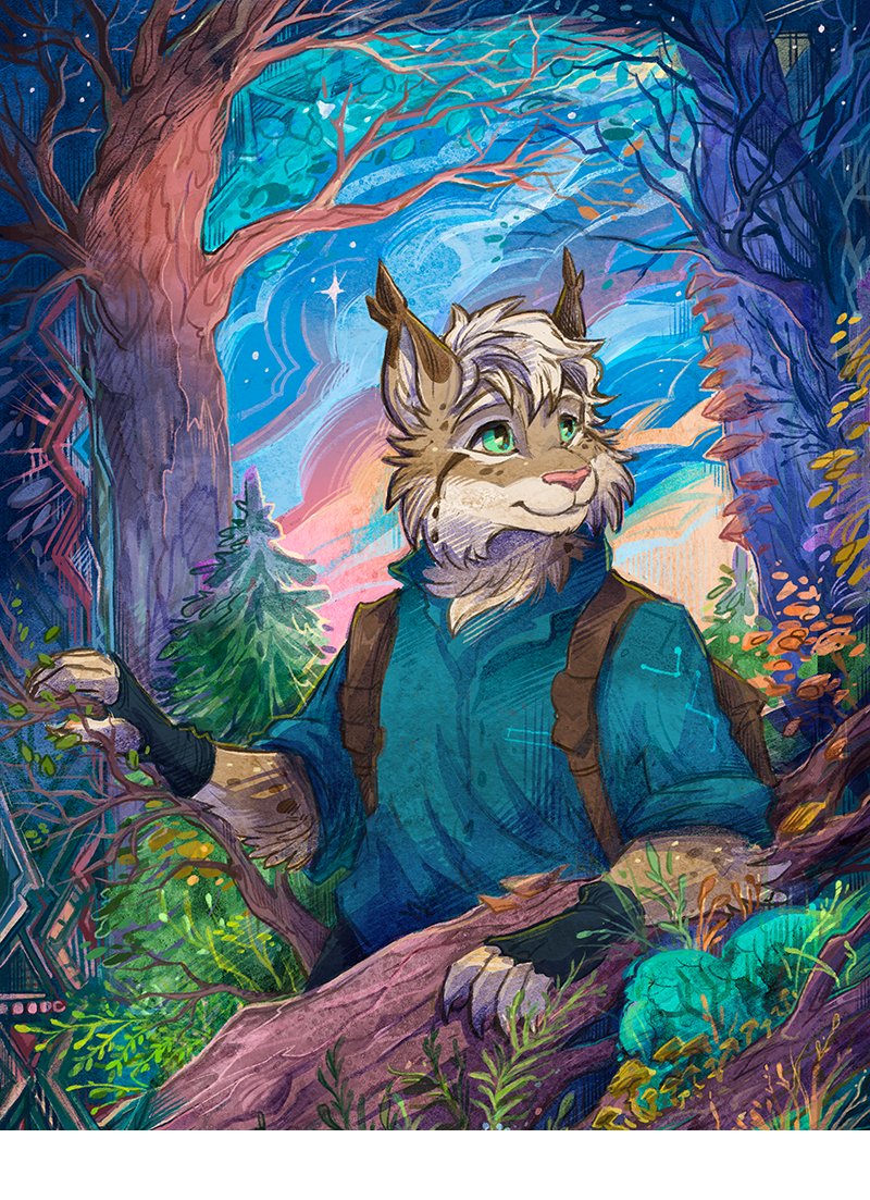Taski_Guru's tweet image. Hello! #portfolioday 
I'm Elena or better known as Taski-Guru, and I do animalistic/anthro arts and fantasy illustrations~ 
🍃🦌🌿✨🍂🌱💞
#anthro #furry #furryart #dnd