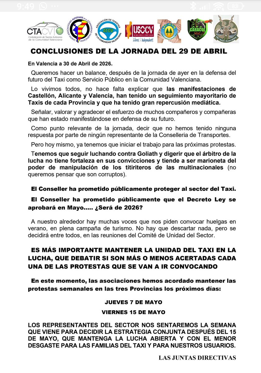 Federación del Taxi Valencia tweet media