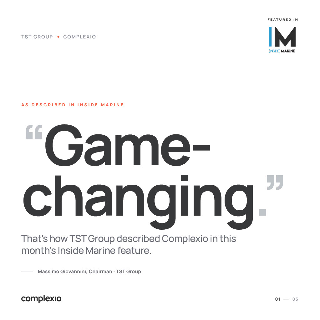 ComplexioAI's tweet photo. "Capturing the tacit knowledge that experienced people apply every day."

— Giovannini, Chairman, TST Group · Inside Marine

40 years in dry bulk. One sentence on where enterprise AI is actually going.

Full feature: https://t.co/rRr73Tj9lg https://t.co/YaVZNi2hsX