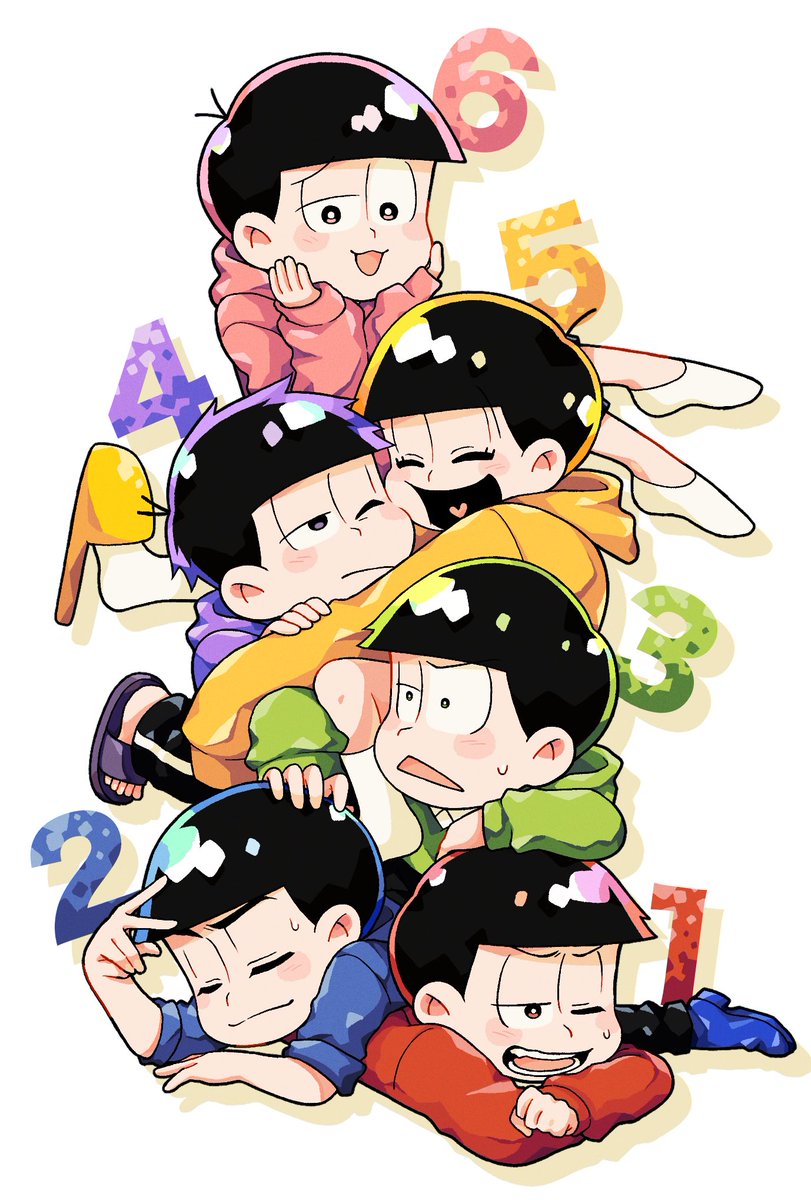 イラストオーダー✩﻿松 6つ子練習 #おそ松さん
