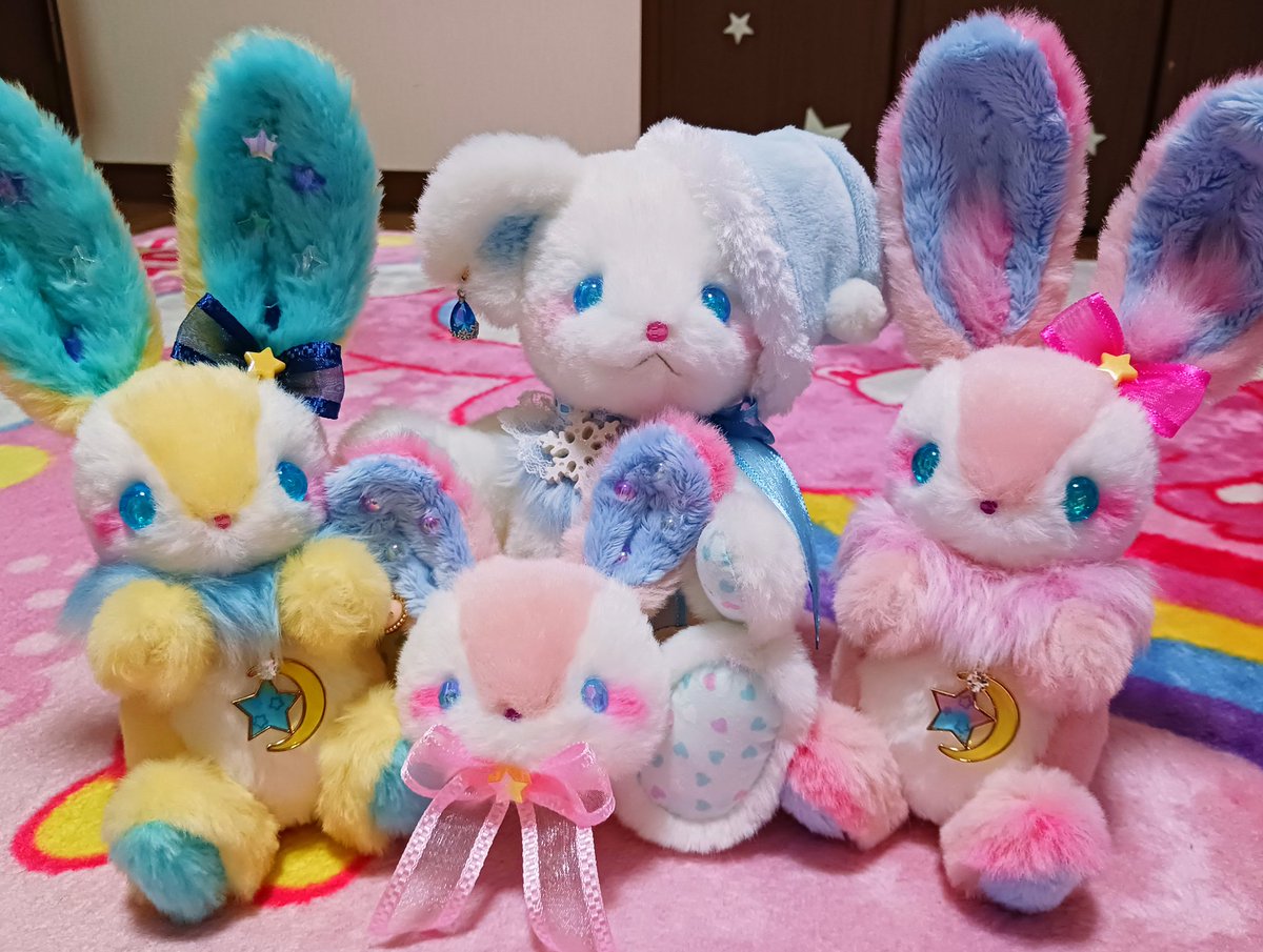 【ハンドメイド】ユメミルBunny　ぬいぐるみ　(オーロラ) ゴールデンウィークSNS展覧会2026 癒しの願いから生まれたユメミル