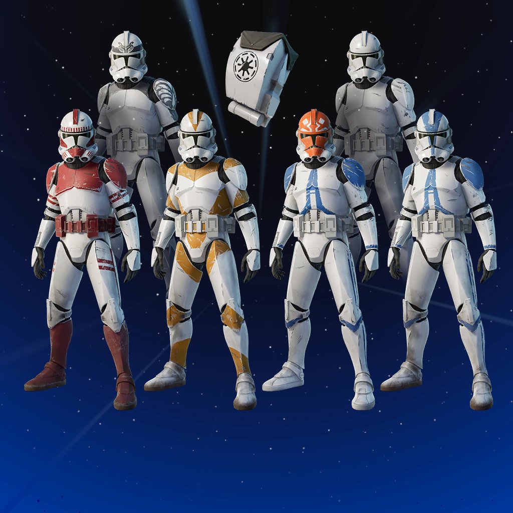 FN_Assist's tweet image. ALL Clone Troopers will return for May 4th! #Fortnite