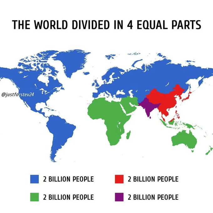 The world divided into 4 equal parts

[🗾 justforstev24]