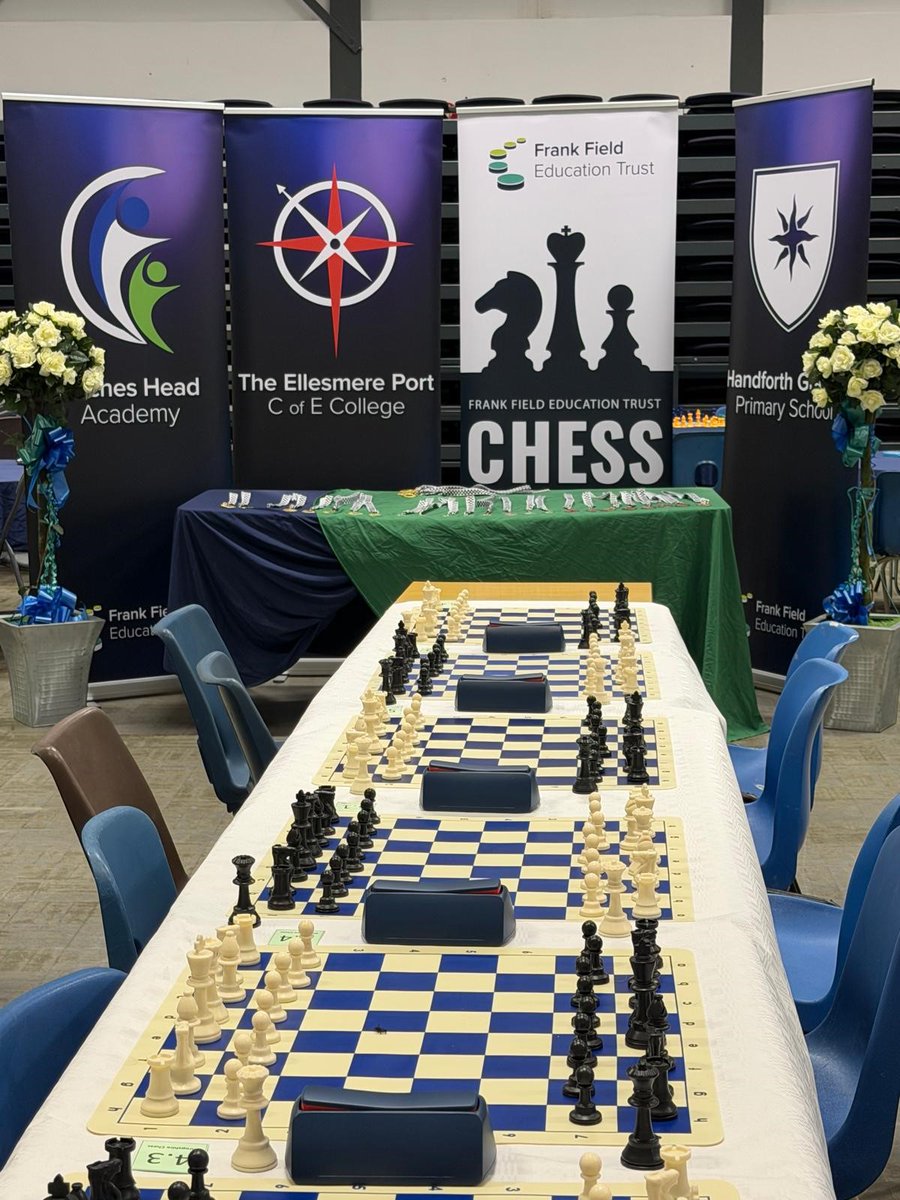 HandforthGrange's tweet image. The tables are ready! ♟ We are looking forward to hosting our second 𝐅𝐅𝐄𝐓 𝐂𝐡𝐞𝐬𝐬 𝐓𝐨𝐮𝐫𝐧𝐚𝐦𝐞𝐧𝐭 over at BHA today. ✨ Good luck to those taking part! 🙌

#Checkmate #ChessTournament #FFETChess