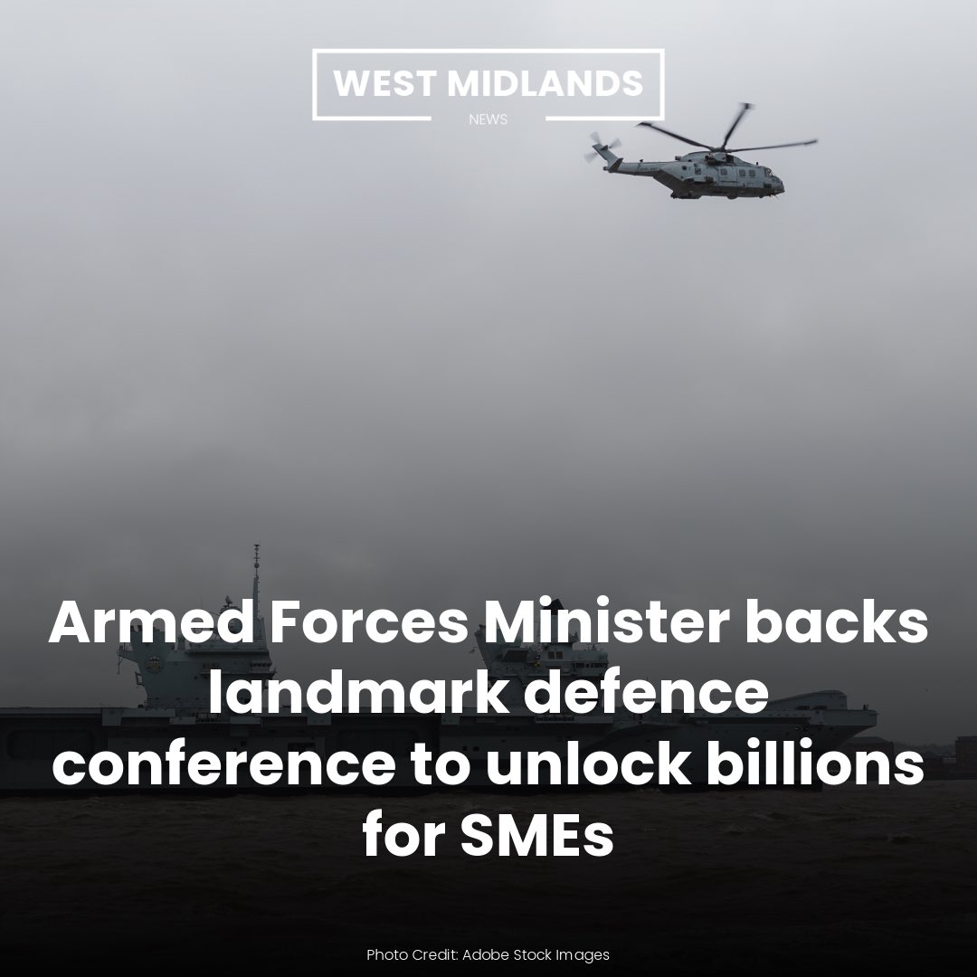 westmidnews's tweet image. The Armed Forces Minister has urged British businesses to capitalise on a landmark defence procurement conference coming to Birmingham this June.

Read more - link in comments.

#ArmedForces #Defence #DefenceProcurement #DefenceSpending #DefenceProcurementConference