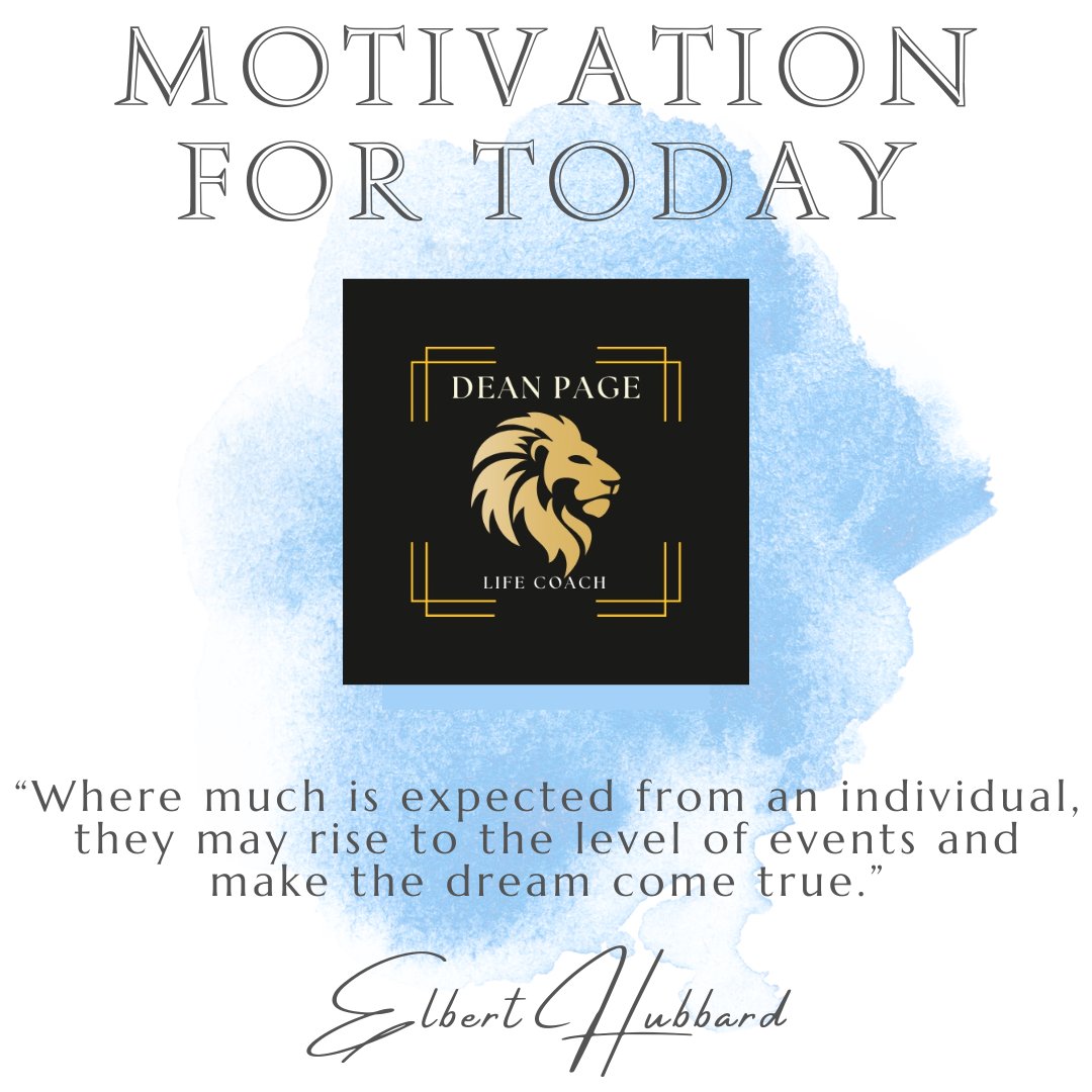 Dean_LifeCoach's tweet image. I help clients get perspective, reach their goals and change their world. Maybe you could be next!
Visit Deanpagelifecoach.com.
#lifecoach,#dreamscometrue,#startnow