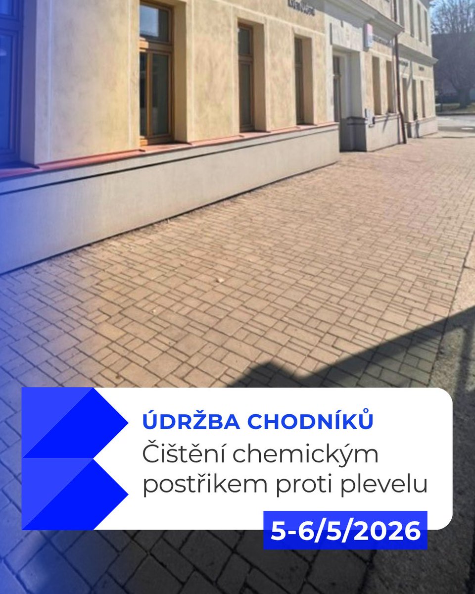 MBystrice's tweet photo. 🌱 Čištění se týká chodníků a autobusových zastávek v Bystřici. Velké travnaté plochy zůstávají bez postřiku. Dejte prosím vědět sousedům. Hlavně těm, kteří chodí se psem nebo s kočárkem. 💙

📍Bystřice u Benešova https://t.co/xeaaopdBEo