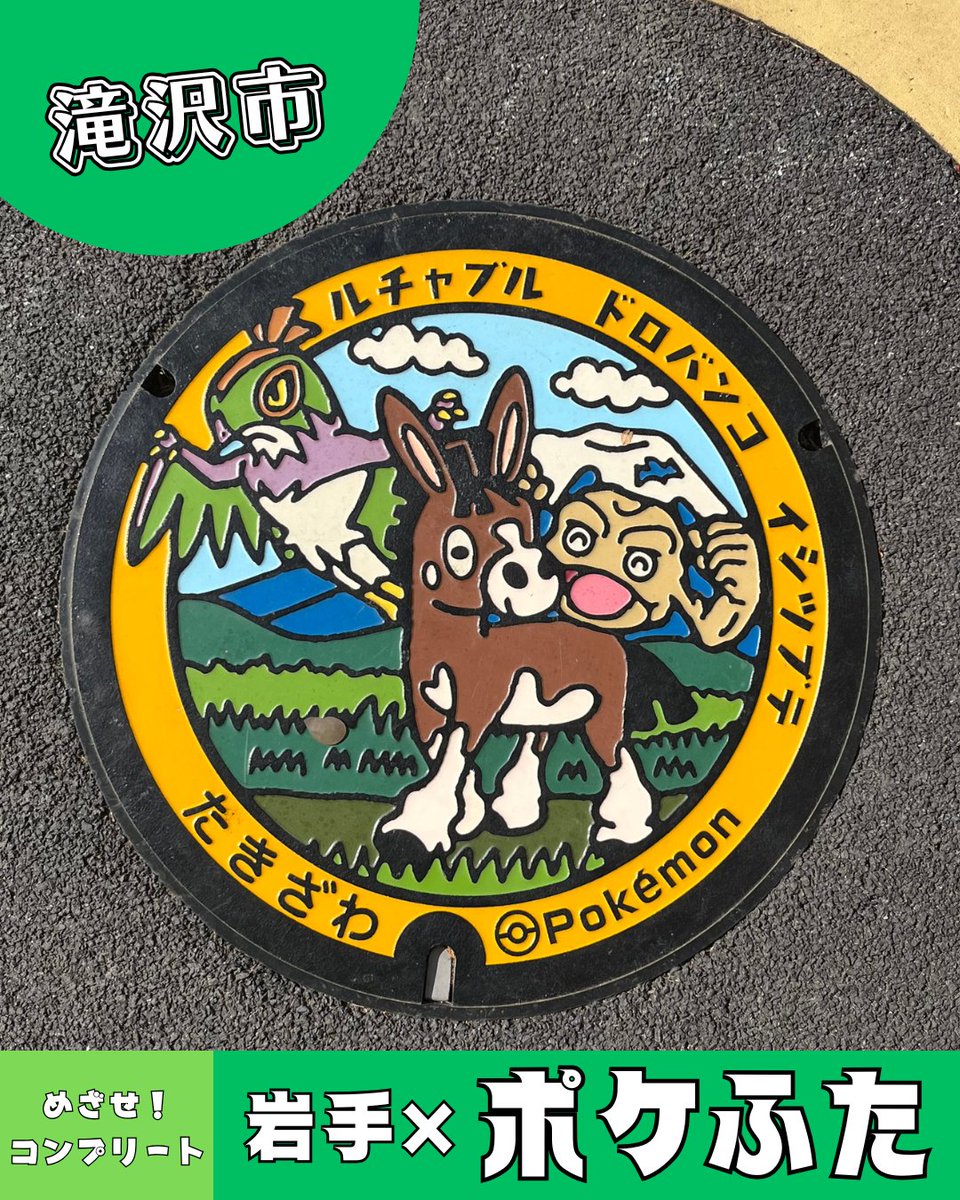 🪨岩手県内の「ポケふた」コンプリートに挑戦🪨 ポケふたとは…⁉ 全国に