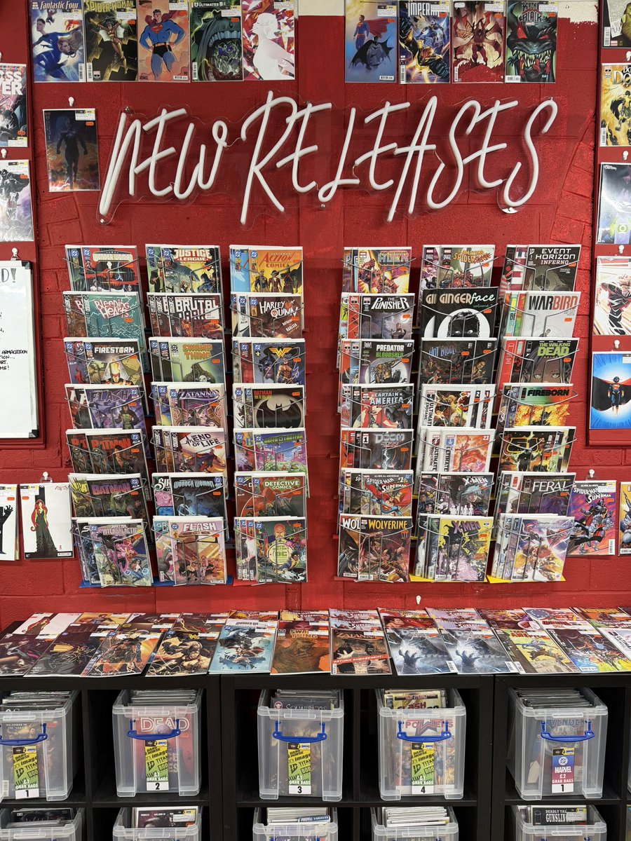 CoffeeHeroes1's tweet image. Happy Delayed New Comic Book Day! Batman/Wonder Woman - Truth! Uncanny X-Men! Thunderhawks! Swamp Thing 1989! Punisher! Warbird! New Absolute Hardcover Printings! And much more!

Pull lists are done and ready for collection!

Don’t forget Free Conic Book Day this Saturday! #NCBD