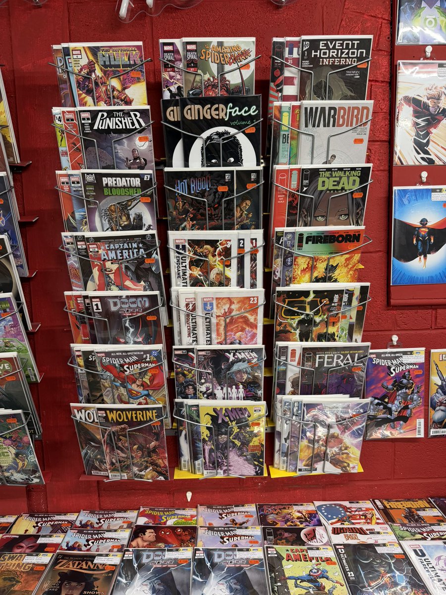 CoffeeHeroes1's tweet image. Happy Delayed New Comic Book Day! Batman/Wonder Woman - Truth! Uncanny X-Men! Thunderhawks! Swamp Thing 1989! Punisher! Warbird! New Absolute Hardcover Printings! And much more!

Pull lists are done and ready for collection!

Don’t forget Free Conic Book Day this Saturday! #NCBD