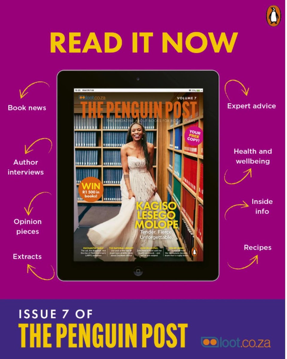 lootcoza's tweet photo. Dive into The Penguin Post Volume 7. Packed with book news, author reviews, opinion pieces, expert advice, health & wellbeing insights, exclusive extracts, inside info, and even recipes it’s your all-in-one read for curious minds and book lovers alike. #PenguinPost #BookLovers https://t.co/GEDkDa3mO1
