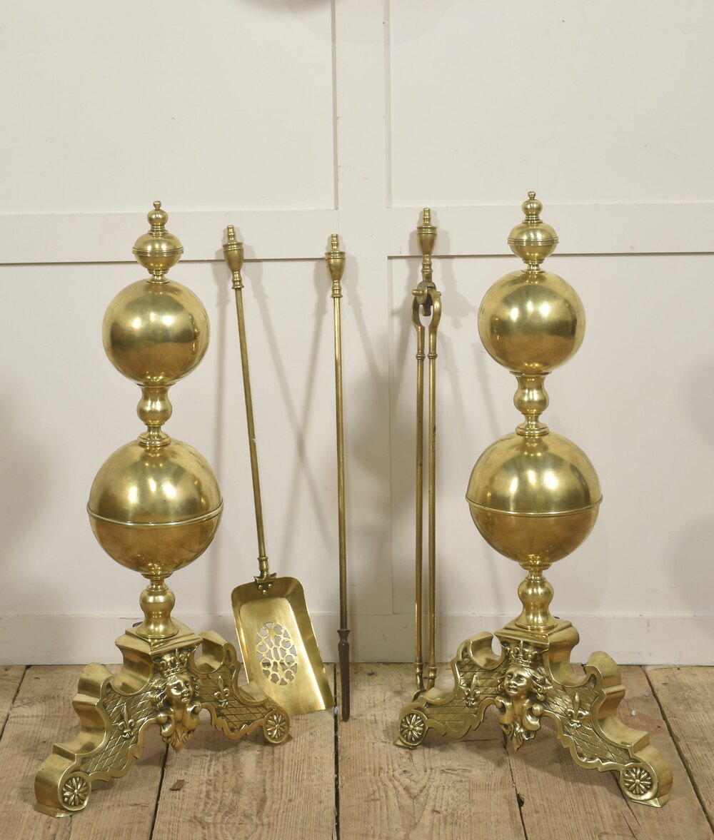 antiques_atlas's tweet image. Give your fireplace a makeover 
We have 1,400 items For SALE on Antiques Atlas 
antiques-atlas.com/antiques/firep… 
Items for sale include this
Pair of Monumental Gilt Brass Andirons
id code as135a5735 From Shackladys Antiques @Shack_Antiques #antiques #antiquefireplaceaccessories