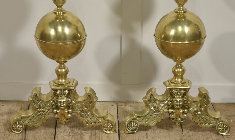 antiques_atlas's tweet image. Give your fireplace a makeover 
We have 1,400 items For SALE on Antiques Atlas 
antiques-atlas.com/antiques/firep… 
Items for sale include this
Pair of Monumental Gilt Brass Andirons
id code as135a5735 From Shackladys Antiques @Shack_Antiques #antiques #antiquefireplaceaccessories