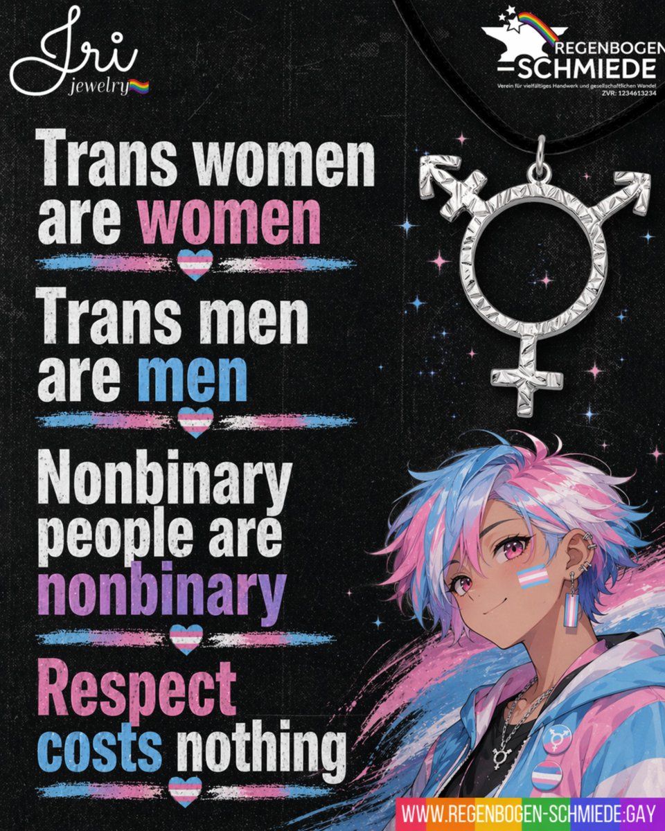 #TransWomen are women. #TransMen are men. #NonbinaryPeople are nonbinary. Respect costs nothing. #RespectTransPeople #TransRights #NonbinaryRights #LGBTQIA