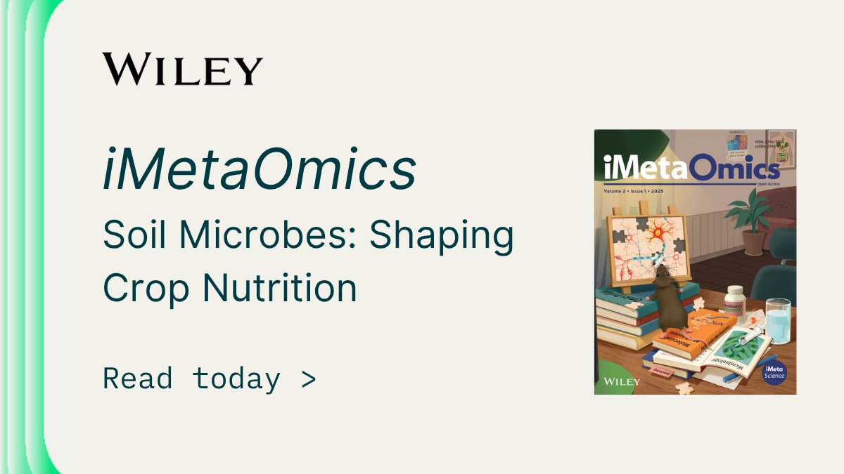 WileyLifeSci's tweet image. Tiny soil microbes control crop health🪴🩺

New research shows farming practices can disrupt microbes that control nitrogen cycling and plant nutrition. Protecting soil life amid chemicals and #microplastics could boost resilient #agriculture.

Read now ➡️ ow.ly/1U0E50YRRoI