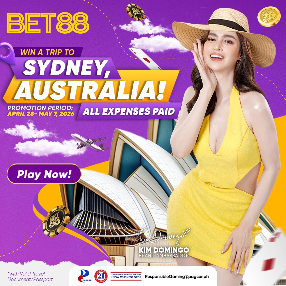 Bet88PH's tweet photo. BET88 takes you to Sydney, Australia with the Winners Club Giveaway! Join now and play more to earn tickets!