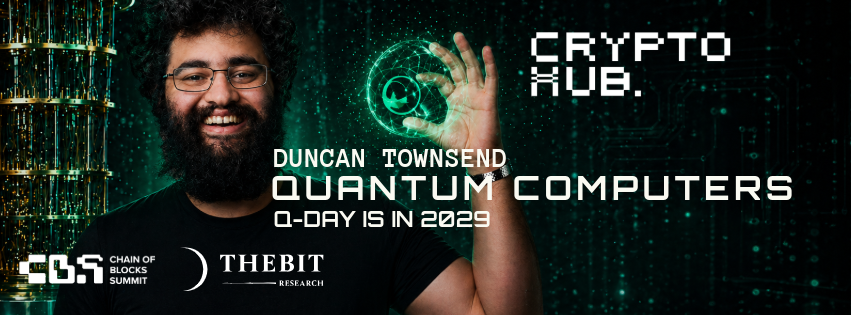 cryptohubmalta's tweet photo. Quantum threats are real and no longer science fiction. One day quantum computers may threaten cryptography and Q-Day might already be in 2029.
In Malta 🇲🇹 with @duncancmt from @zeroexprotocol & @matchaxyz
#QuantumComputing #PostQuantumCrypto #Bitcoin #CryptoSecurity #Blockchain #QDay2029 #CryptoHubMalta #CyberSecurity #0x #MatchaXYZ