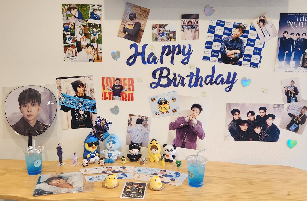 spring_minn's tweet photo. 2026/4/30
Happy Birthday WOOYOUNG 💙
ウヨンさんにとって素敵な一年になりますように✨️今日もまたウヨンペンさんとRIERIE さんでお祝いしてきました🎂@2PM_forU さんの素敵なウヨンさん仕様のカップスリーブも印���させてもらいました🍀ありがとうございました🥰#HAPPY_WOOYOUNG_DAY
#WOOYOUNG #2PM https://t.co/1P6eeKMWfG