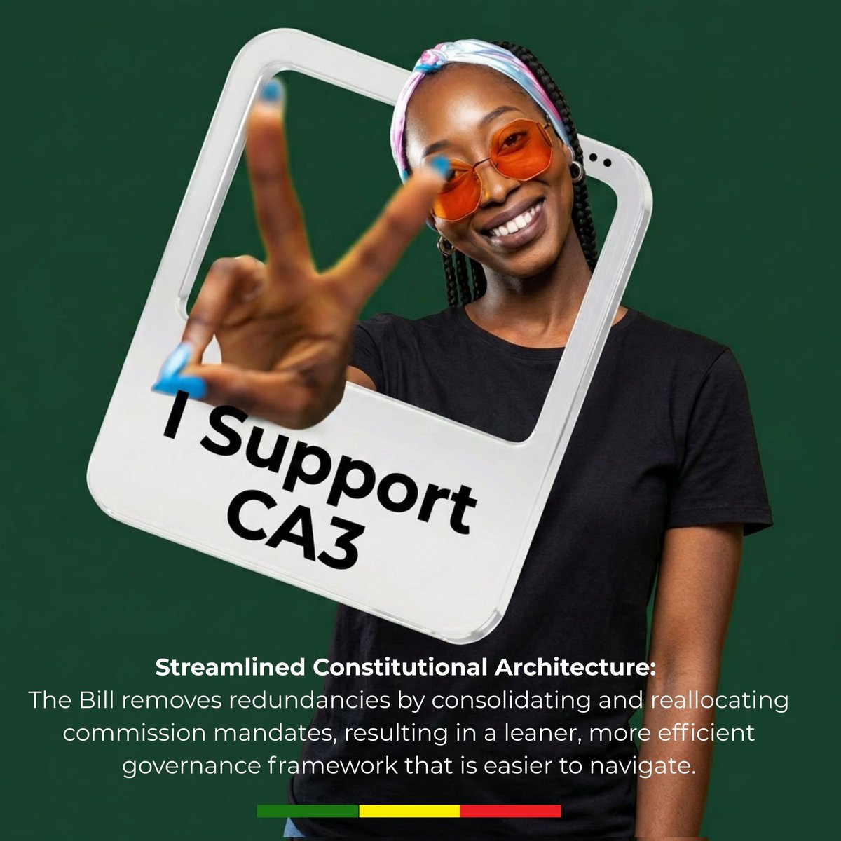 YMusarira's tweet image. I support CA3 because clarity drives performance. 🤝
Reallocating commission roles reduces confusion and strengthens accountability.
When systems are clear, outcomes improve.
Efficiency is how governance earns trust. 🇿🇼
#CA3 #ZimParliament #GovernanceReform #Inclusion