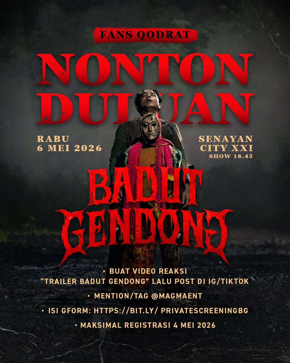 BADUT GENDONG sedang tayang di Bioskop tweet media