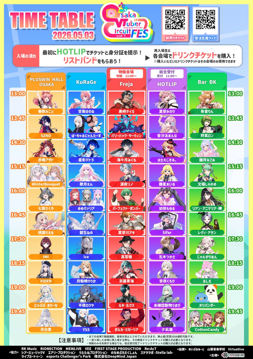 Osaka VTuber Circuit FES tweet media