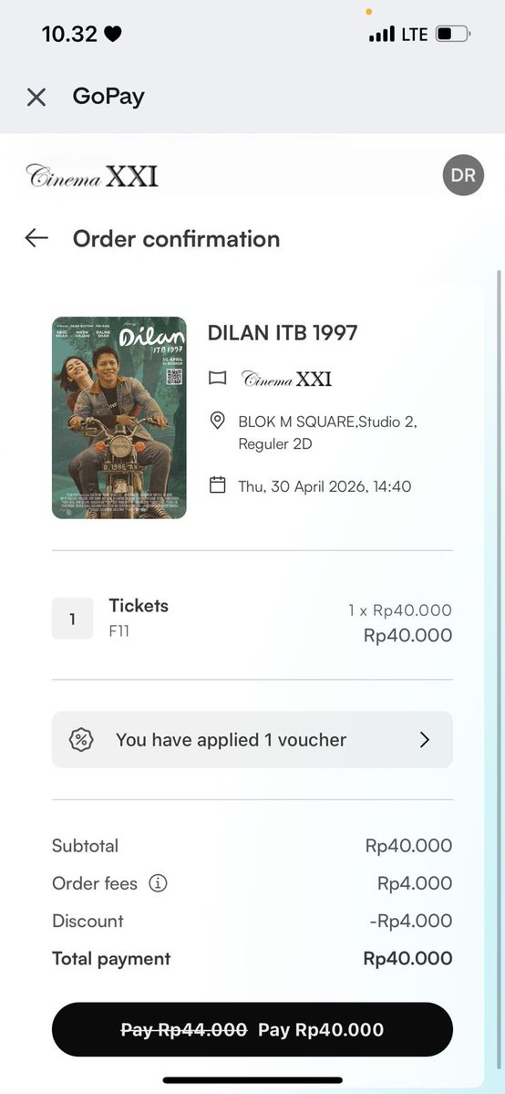 ayyuaspita19's tweet image. Kali ini Dilan ITB 1997 ngajak kita lihat perjalanan cinta dan kehidupan kampus di era 90-an. Emang cocok banget ini buat nemenin long weekend daripada bengong mau ngapain yakan, apalagi ada #GOPAYNONTONGRATIS alias no biaya admin browwww. bisa dapet cashback sampe 25rb pula. nih