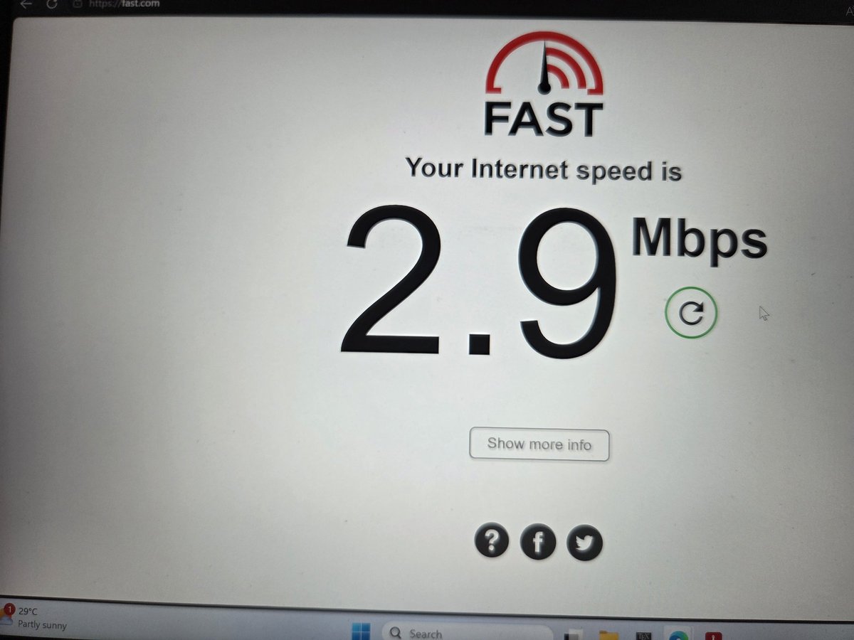 upendra091's tweet photo. I have subscribed for 50Mbps speed from  @subisu ISP, however I am getting speed of 2.9 Mbps. People of Rautahat are sufferd from same issues and they are not getting amy resolusions.  @hello_sarkar,@manishjhanepal kindly look into this https://t.co/i15NgSnlhz